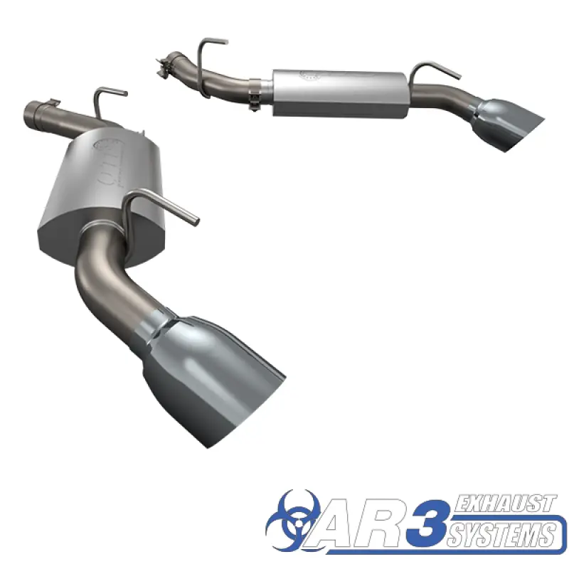 Qtp Axle-Back Exhaust System For 2014–2015 Camaro Ss 6.2L – 304 Stainless Steel With 4.5-Inch Tips 1