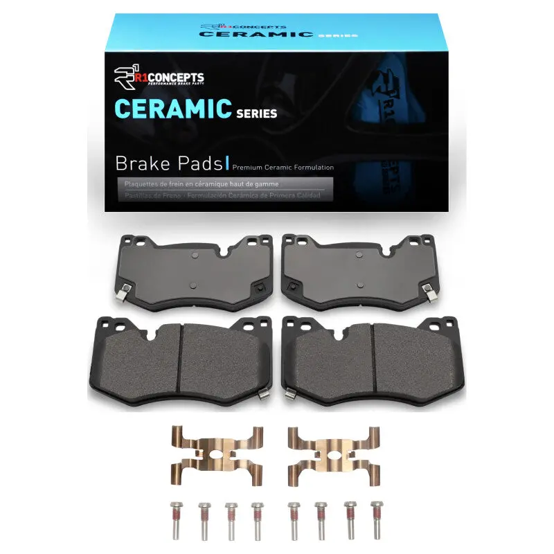 R1 20-25 Cadillac Ct4 Front Ceramic Pads & Hardware Kit 1