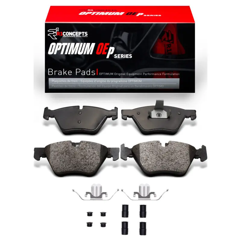 R1 Front Brake Pad & Hardware Kit For 2011–2016 Bmw X1 (U.S./Canada Models) 1