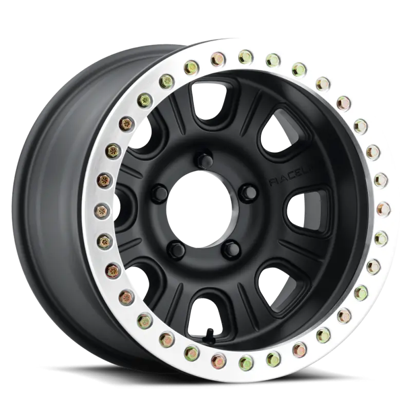Raceline Rt231 Monster Beadlock Wheel – 17X9.5In, 5X127Mm, -32Mm Offset, 83.82Mm Center Bore, Black & Machined Finish 1