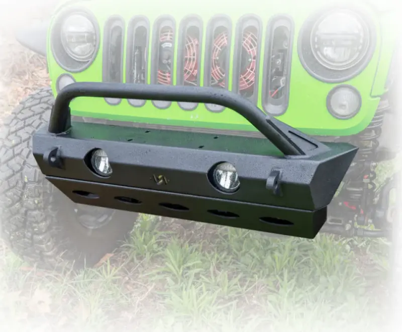 Turn Off-Road Heavy-Duty Front Bumper With Skid Plate For Jeep Jk/Jl/Jt 1
