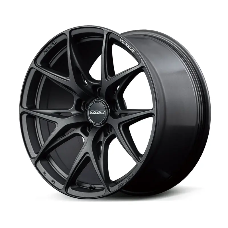 Versus Vv21S Matte Super Dark Gunmetal Alloy Wheel – 19×8.5", +45 Offset, 5×114.3 Bolt Pattern 1