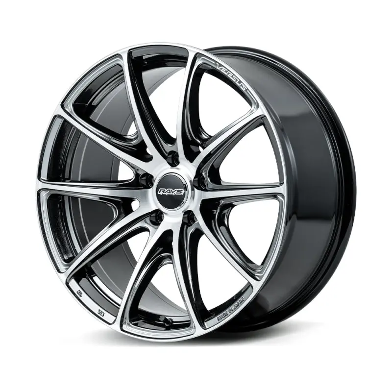 Versus Vv25R 19X9.5 / +25 Et / 5X112 - Diamond Cut / Side Jet Black 1