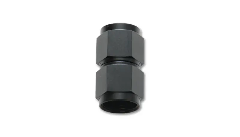 Vibrant Performance -10 An To -12 An Female Straight Coupler Union Adapter – Black Anodized Aluminum 1