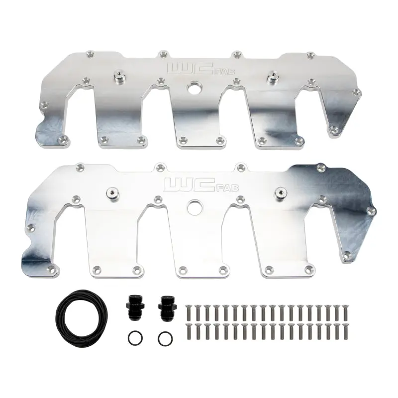 Wehrli Billet Aluminum Upper Valve Cover Set – Raw Finish For 2011–2016 Chevrolet 6.6L Duramax Lml Engines 1