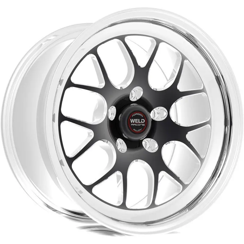 Weld S77 17X10 Black Beadlock Wheel – 5X4.75In Bolt Pattern, 8.3In Backspace, Medium Pad Surface 1