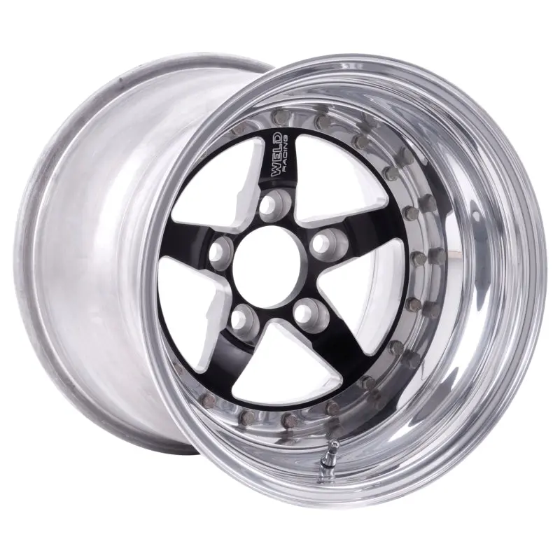 Weld Weldstar 15×10″ Non-Beadlock Wheel – 5×4.75″ Bolt Pattern, 3.5″ Backspace, Gloss Black 1