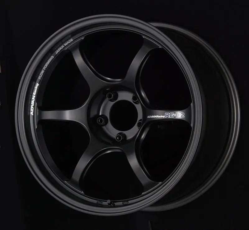 Advan Rg-D2 18X8.0 +47 5-100 Semi Gloss Black Wheel 1