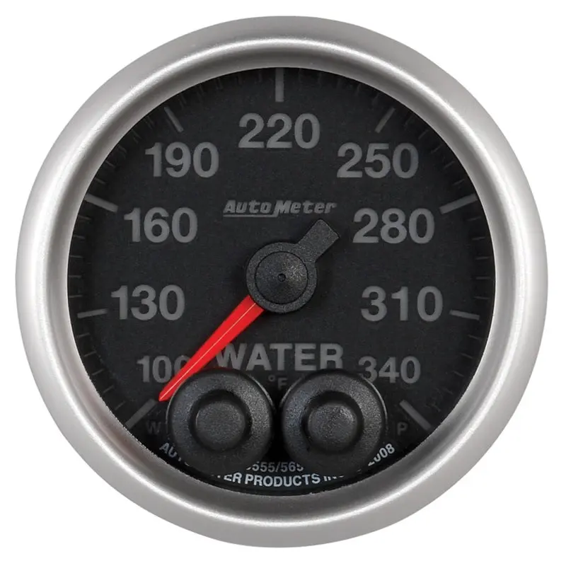 Autometer Elite Water Temperature Gauge – 52Mm, 100–340°F Range, Peak Hold & Warning Function 1